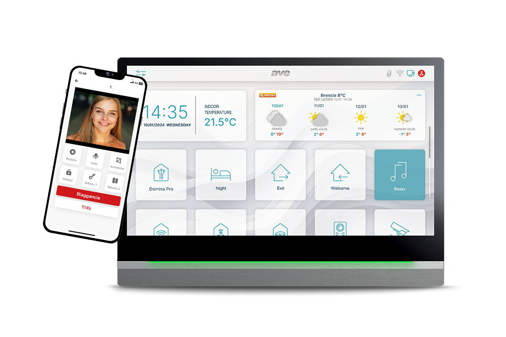 Videocitofonia connessa, con app dedicata