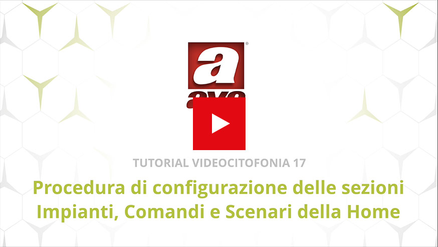 Videocitofonia 2 fili configurazione Home Page AVE