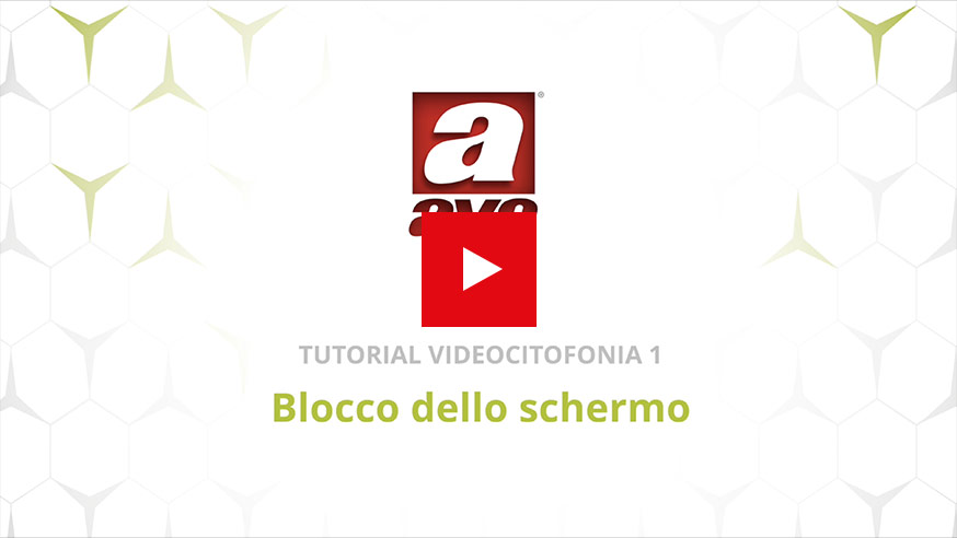 Videocitofonia IP blocco dello schermo AVE