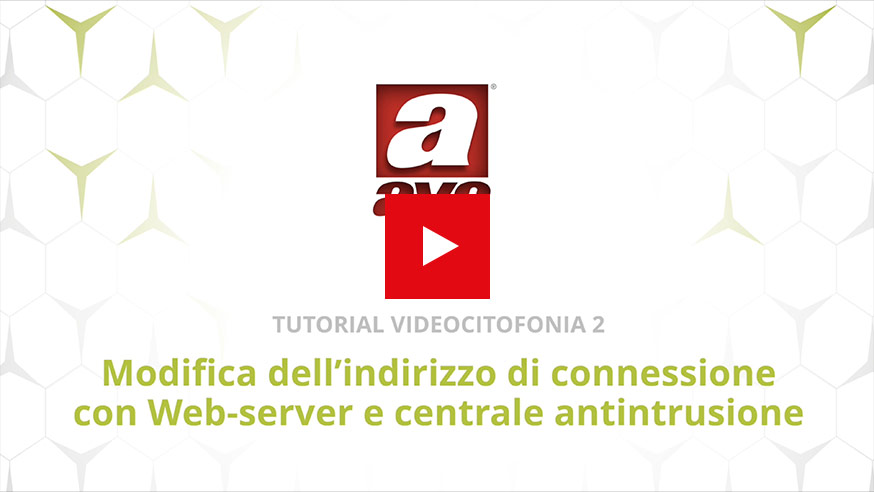 Videocitofonia IP modifica indirizzo di connessione AVE