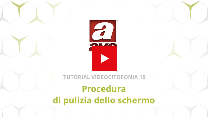 Videocitofonia IP pulizia dello schermo AVE